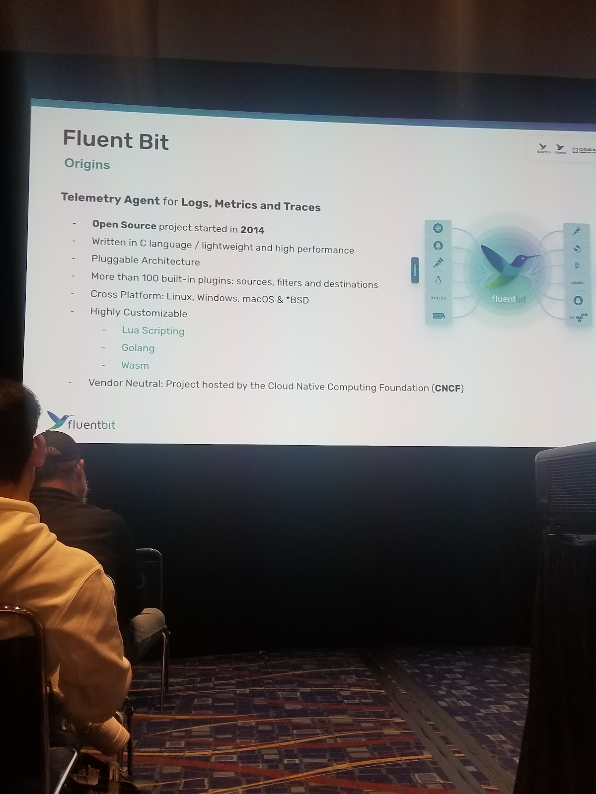 Fluent Bit origins and architecture presented at KubeCon NA 2023