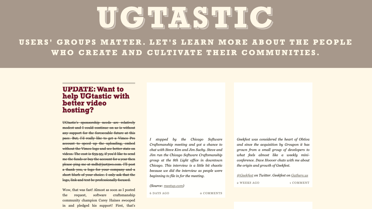 UGtastic Evolution